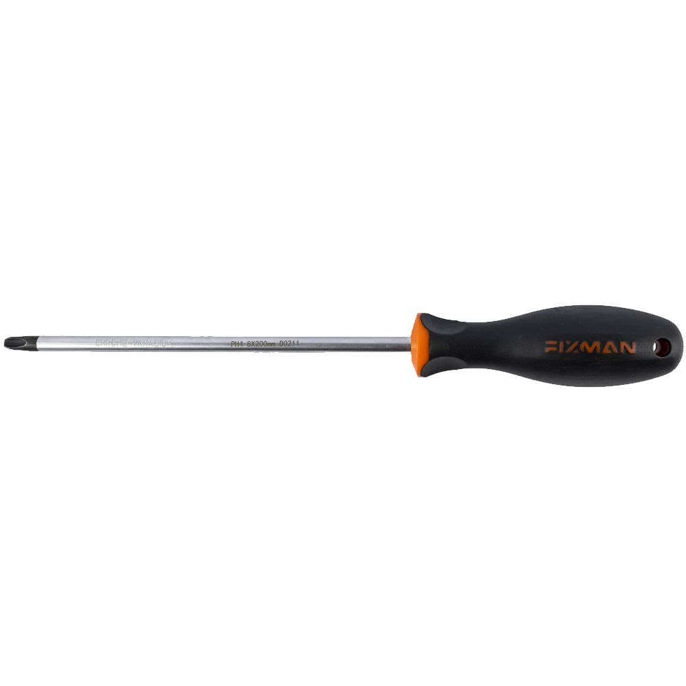 FIXMAN S/driver Phillips Ph4 8x200mm Crv With Ergonomic Handle